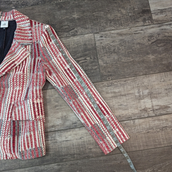 CAbi Red and White Striped Blazer - Picture 10 of 10